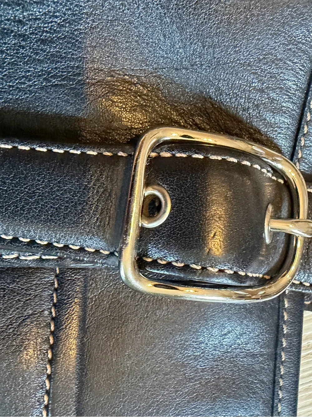 Vintage Coach Hamptons Black Leather Carryall Tote Bag Satchel Y2K 7588
